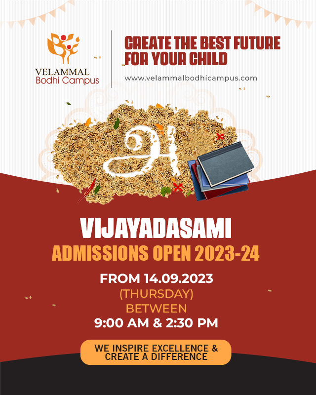 Vijayadasami Admissions Open - Trichy Campus 