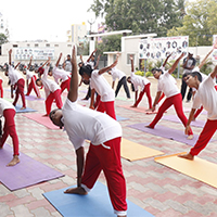 Yoga Class - Velammal Bodhi Campus 